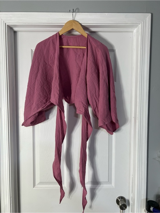 Commense Tops - Commense Rose Mauve Lightweight Draped Shawl